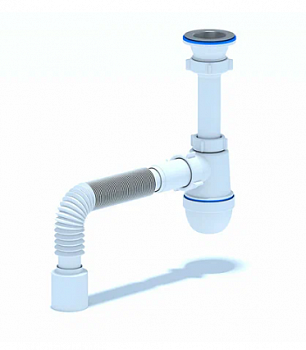 Сифон Ани  1 1/2"х40, нерж. вып., с гт 40x50 (С0110)