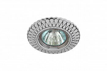 ST4 CH/WH Светильник ЭРА штампованный MR16,12V/220V, 50W белый/хром (100/2800)