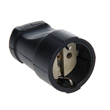 Розетка штепсельная с/з 230В 16A IP44 черная Makel