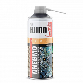 ПНЕВМООЧИСТИТЕЛЬ ДЛЯ ТЕХНИКИ 520 МЛ НЕГОРЮЧИЙ (1/12) "KUDO" KU-H451