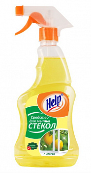 АКЦИЯ!  ХЕЛП  д/мытья стёкол  КУРОК  500мл   Лимон