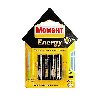 БАТАРЕЙКА "МОМЕНТ ENERGY" ТИП АAA  (1/36)  ХЕНКЕЛЬ