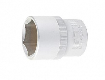 Головка торцевая, 21 мм, 6-гранная, CrV, под квадрат 1/2"// Stels