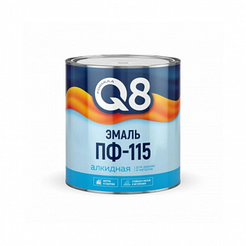 Эмаль Formula Q8, ПФ-115, алкид, глянцевая, бел, 0.9 кг