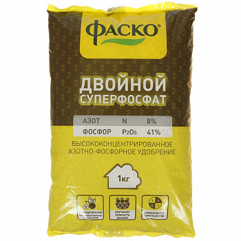 Удобр Суперфосфат двойной тукосмесь 1кг (минеральное) Фаско