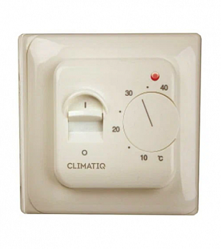 Терморегулятор (Термостат) CLIMATIQ BT (слоновая кость) (механическое управление) (Теплый пол)