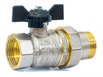 Terma RED Кран шаровой американка прямой 3/4 вн.-нар. бабочка 31049