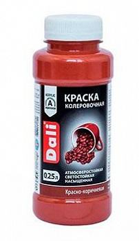 КОЛЕР "DALI" КРАСНО-КОРИЧ.  0,25 Л (12) "РОГНЕДА"