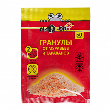 Инсектицид от мурав,тарак, гранулы, 50 г, Nadzor