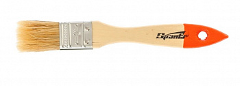 Кисть плоская Slimline 1" (25 мм), натуральная щетина, деревянная ручка// Sparta