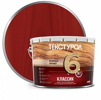 Текстурол классик деревозащитное средство Рябина 10л Л-С