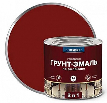 8300099 Грунт-эмаль 3 в 1 PROREMONTT красно-коричневая 1,7 кг