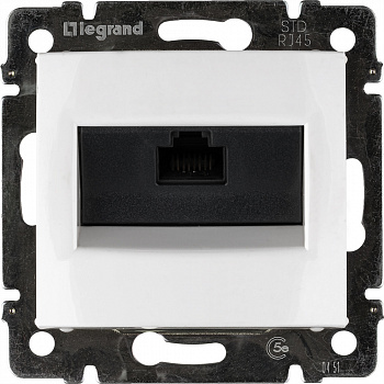 LEGRAND Valena Розетка Интернет CAT5e (RG45х1)  белый (механизм)
