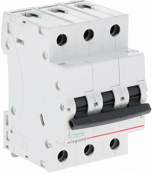 Автоматический выключатель Legrand 3Р  6A (C) 6.0kA TX3 