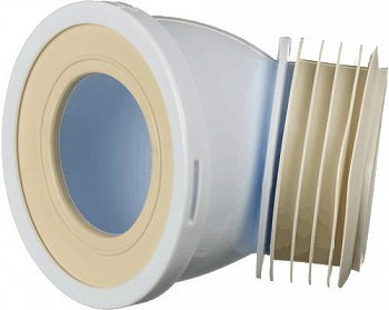 труба фановая АНИ 110*45 град. короткая W4228