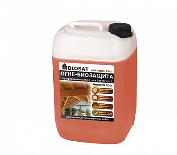 BIOSAT Antipiren Prof (6кг) огнебиозащита тонированная 1,2 гр.