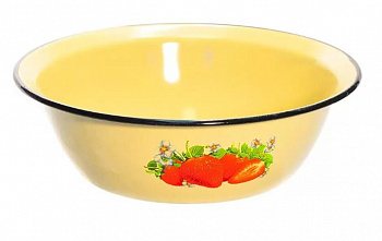 Миска эмал сталь, кругл, 28 см, 3.5 л, СтальЭмаль, 1с9с