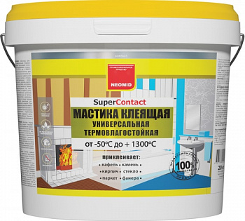 Неомид Мастика клеящая термостойкая универсальная   (1.5 кг.)