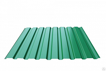 Профнастил С-21 RAL 6005 (зеленый) 0.35*1.05*2м
