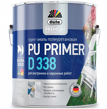 Эмаль грунтовочная полиуретановая Dufa Premium Expert PU-Vorlack D338 матовая 2 л.