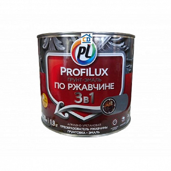 Грунт-эмаль на ржавчину 3 в 1 Profilux глянцевая зелёная 0,9 кг.