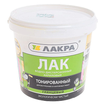 Лак в/д тонированный Лакра Сосна 0,9кг Л-С