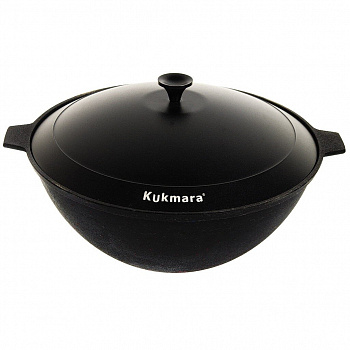 Казан алюминий, антиприг, 4.5 л, с крыш, Kukmara, К45а