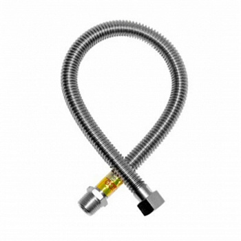 Газовая подводка 1/2" гайка-штуцер 1м сильфон
