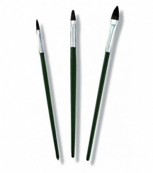 COLOR EXPERT 82610699/82610627 набор кистей 3шт художест,щет пони,дер. ручка (4/6/8мм х 3/5/5мм)