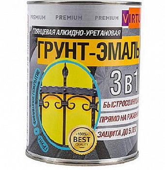Грунт-эмаль VIRTUOSO PREMIUM 3 в 1 по ржавчине белая 0,9кг (1/14)