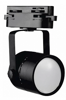 UBL-Q321 GU10 BLACK Светильник-прожектор трековый. Под лампу GU10. Корпус черный. ТМ Volpe