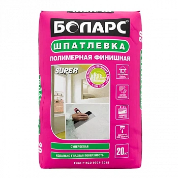 Шпаклевка финишная Боларс SUPER 20кг (48шт/под)