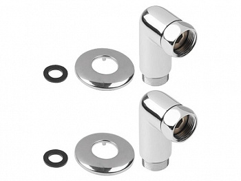 Американка угловая 1" вн. х 1/2" нар. ХРОМ, AV Engineering (2 шт. в уп.), арт.AVE156009-1