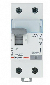 Автоматический выключатель (УЗО) Legrand 2P 25A (АC) 30mA TX3