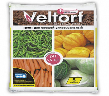 ГРУНТ ДЛЯ ОВОЩЕЙ УНИВЕРСАЛЬНЫЙ  5 Л (1) "VELTORF"