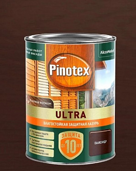 PINOTEX ULTRA лазурь защитная влагостойкая для древесины до 10 лет, палисандр (0,9л) new