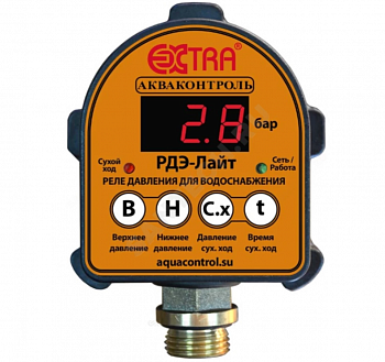 Автоматическое реле давления РДЭ, электронное Extra, 1.5кВт, G1/2",5%