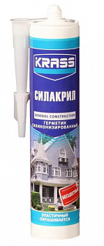 Герметик силиконизированный KRASS (Силакрил) Бесцветный 300мл Россия