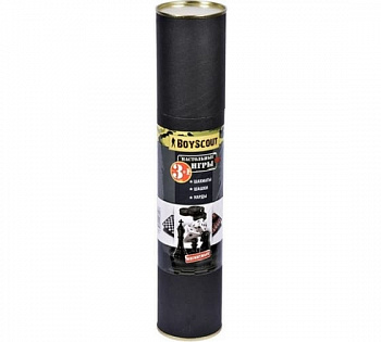 BOYSCOUT   Шахматы, шашки, нарды магнитные, в ТУБЕ, набор 3 в 1 /12