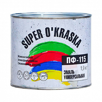 Эмаль ПФ-115 super okraska Голубой 0,9кг