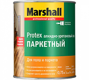 MARSHALL PROTEX лак паркетный, износостойкий, глянцевый (2,5л), Эстония