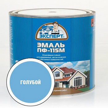 ЭКСПЕРТ Эмаль ПФ-115М глянц голубая" (1,8кг; 6шт)