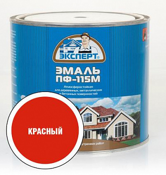 ЭКСПЕРТ Эмаль ПФ-115М глянц красная" (1,8кг; 6шт)