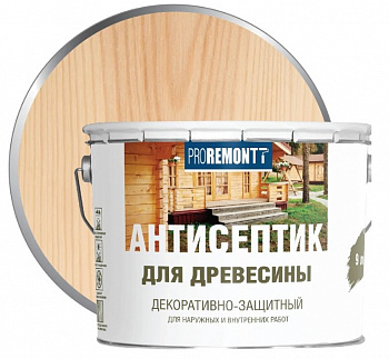 Proremontt антисептик деревозащитное средство бесцветный 9л, Л-С