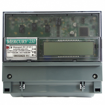 Счетчик  Меркурий 231 AT-01 ЗФ 5-60А 1 класс точн. многотариф