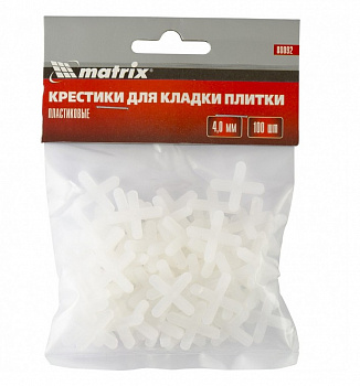 Крестики, 4,0 мм, для кладки плитки, 100 шт.// Matrix