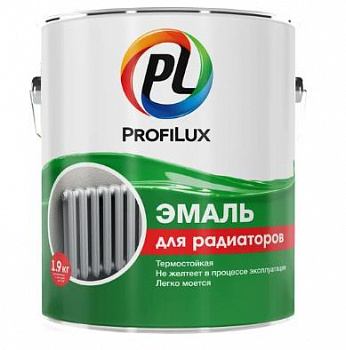 Эмаль для радиаторов Profilux полуматовая 1,9 кг.,
