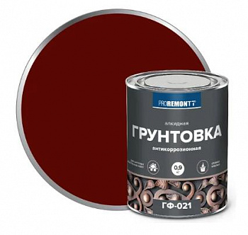Грунт ГФ-021 PROREMONTT красно-коричневый 0,9кг Л-С