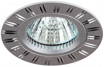 KL33 AL/SL Светильник ЭРА алюминиевый MR16,12V/220V, 50W серебро/хром (50/2400)