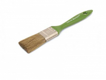 COLOR EXPERT 81464099/81464002 кисть д/лазурей и антисептиков,смеш щет,зеленая руч (40мм х 13мм)